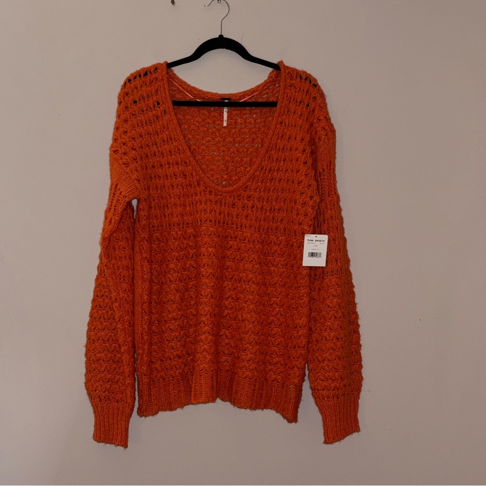 NWT Free People Oversized Knit Sweater - Picture 7 of 11